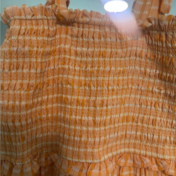 Steve Madden Yellow Gingham Tiered Sundress - Picture 2 of 3